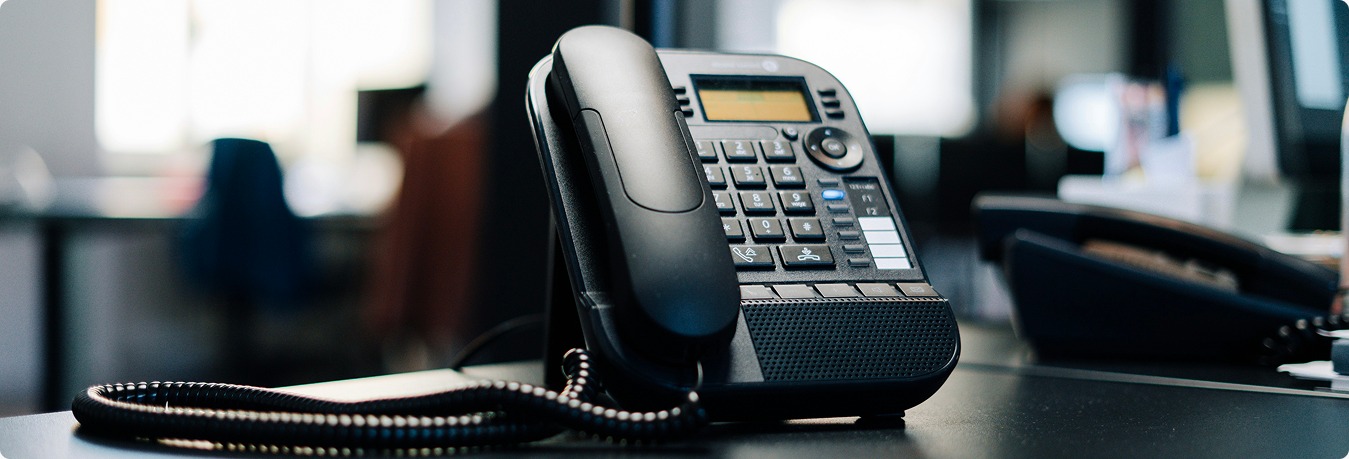 Phone on desk